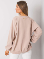 Light beige sweatshirt with pockets Gaelle RUE PARIS