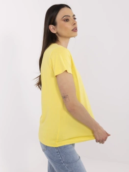 T-shirt yellow BASIC FEEL GOOD M