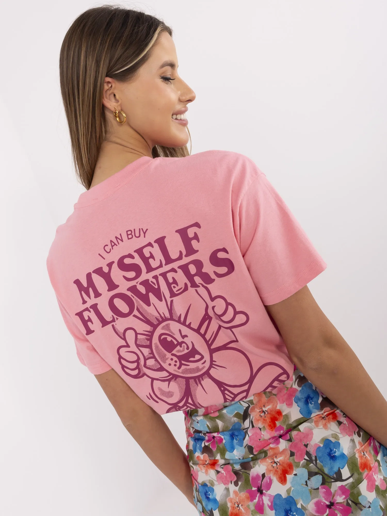 T-shirt różowy