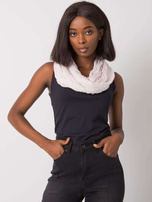 Biało-czerwona chusta w groszki