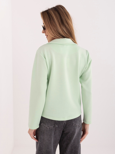 Pastelowa miętowa dresowa marynarka z miękkiego materiału