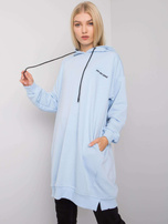 Jasnoniebieska bluza z kieszeniami Indira