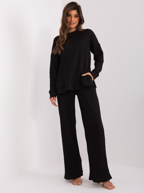 Hurt Czarny dwuczęściowy komplet casualowy z bluzą