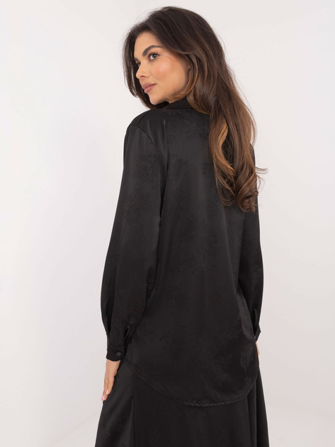 Hurtownia online Czarna elegancka koszula z haftem