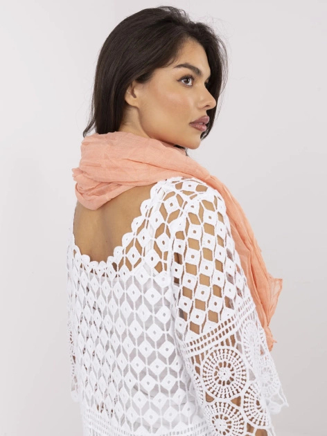 Jasnopomarańczowa chusta z wiskozy