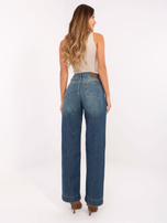 Ciemnoniebieskie jeansy z kieszeniami z przodu SUBLEVEL 