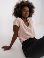 Jasnokawowy t-shirt Emory