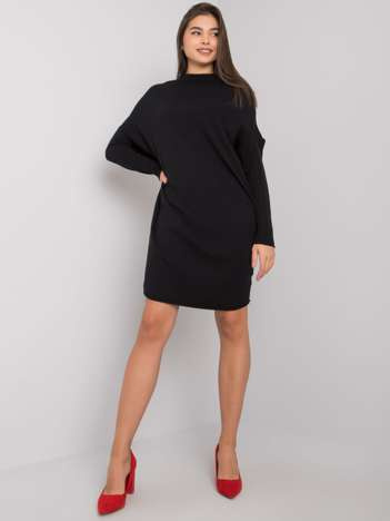 Schwarzes Strickkleid Lisle OCH BELLA.