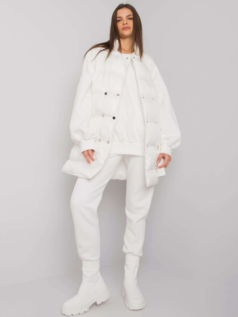 Ecru trzyczęściowy komplet z kamizelką Minneola