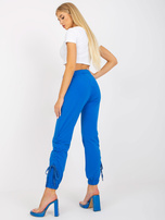 Niebieskie spodnie dresowe z wysokim stanem 