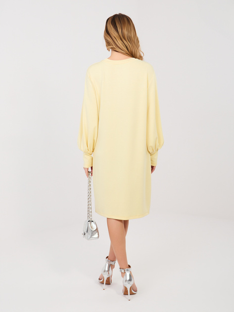 Pastelowa żółta dresowa przed kolano RUE PARIS