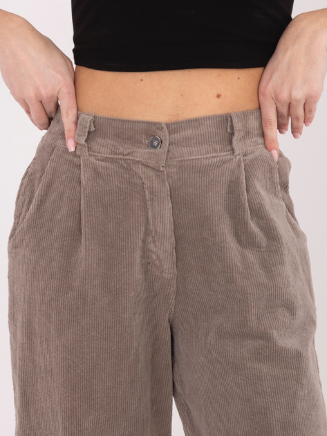 Fango sztruksowe spodnie ze zwężaną nogawką RUE PARIS