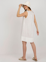Hurt Ecru letnia sukienka bez rękawów OCH BELLA