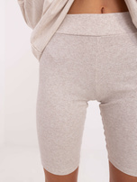 Hurt jasně béžový melírovaný komplet s oversize mikinou.