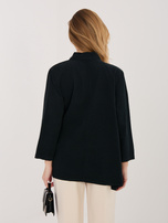 Czarna rozpinana koszula z sztruksu RUE PARIS 