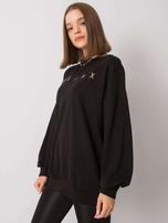 Czarna bluza z napisem Adelynn