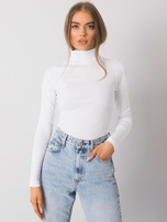 Biała bluzka w prążek z golfem Elisee RUE PARIS