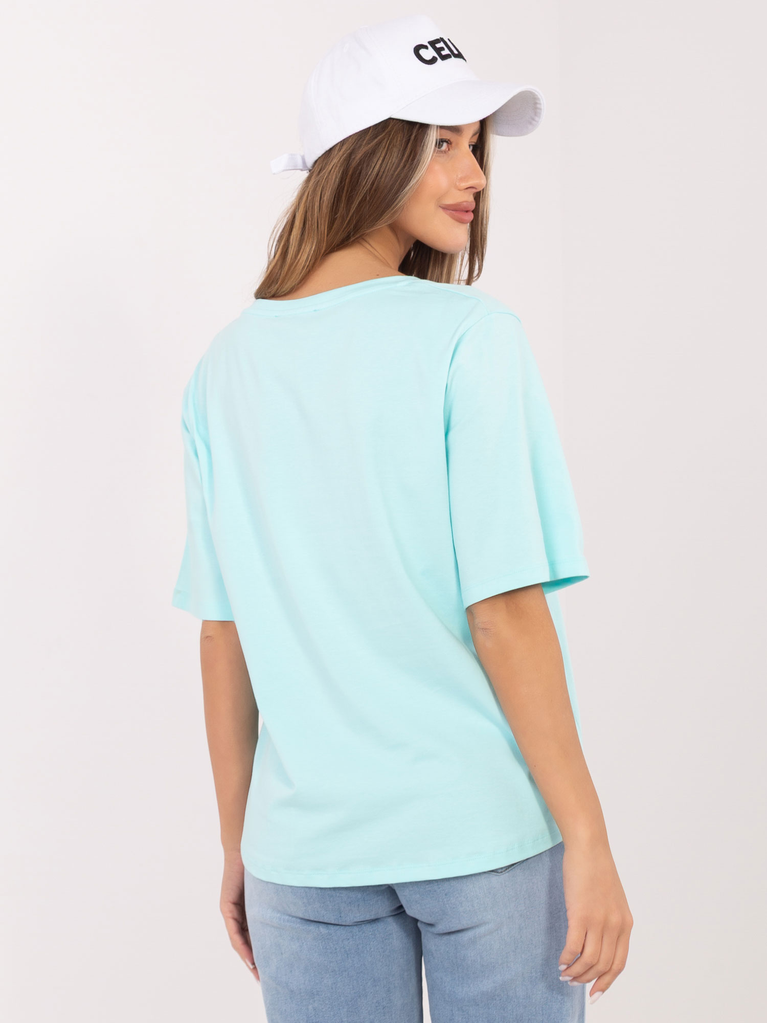 T-shirt mietowy
