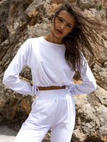 Biały komplet casualowy Laila RUE PARIS