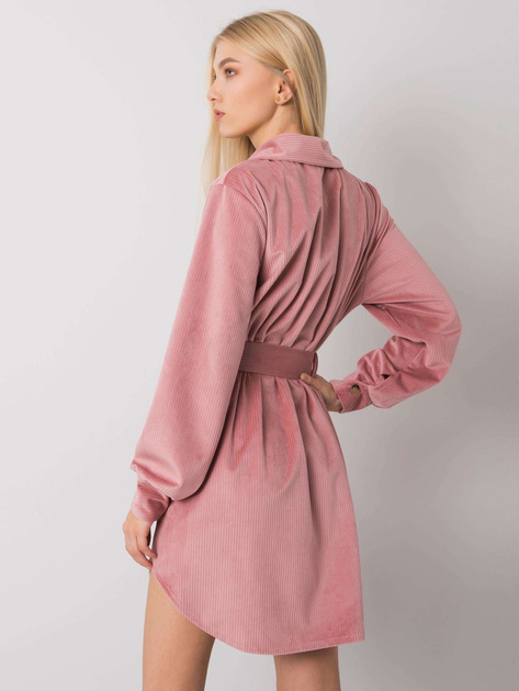 Brudnoróżowa sukienka szmizjerka Abilene