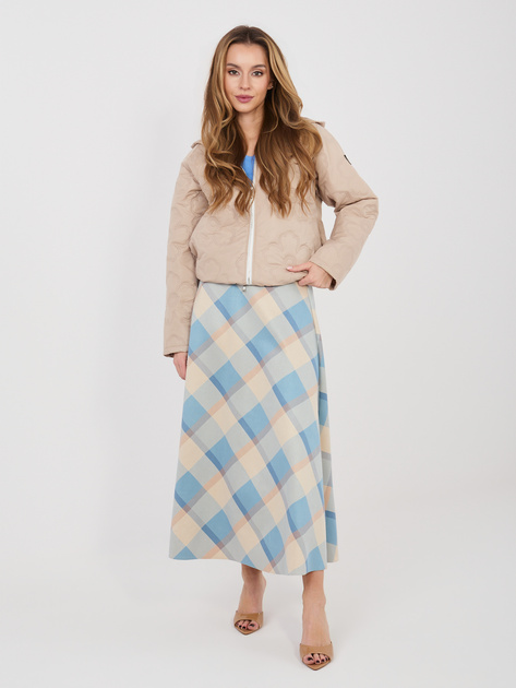 Beżowa pikowana kurtka z kapturem RUE PARIS