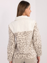 Beżowa polarowa kurtka z suwakiem SUBLEVEL