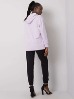 Czarno-fioletowy damski komplet dwuczęściowy Imanuela