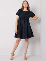 Navy blue casual dress Sebille RUE PARIS