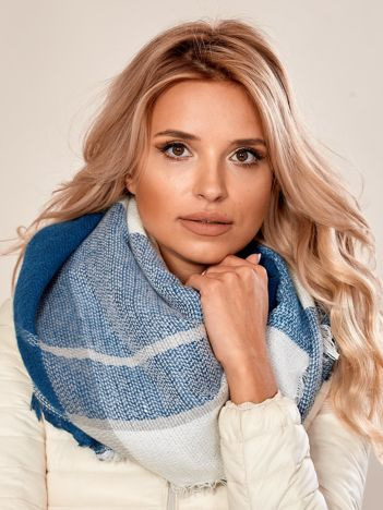 Sea knitted scarf