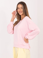 Jasnoróżowa damska bluza oversize RUE PARIS