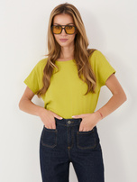 Limonkowy t-shirt Fire