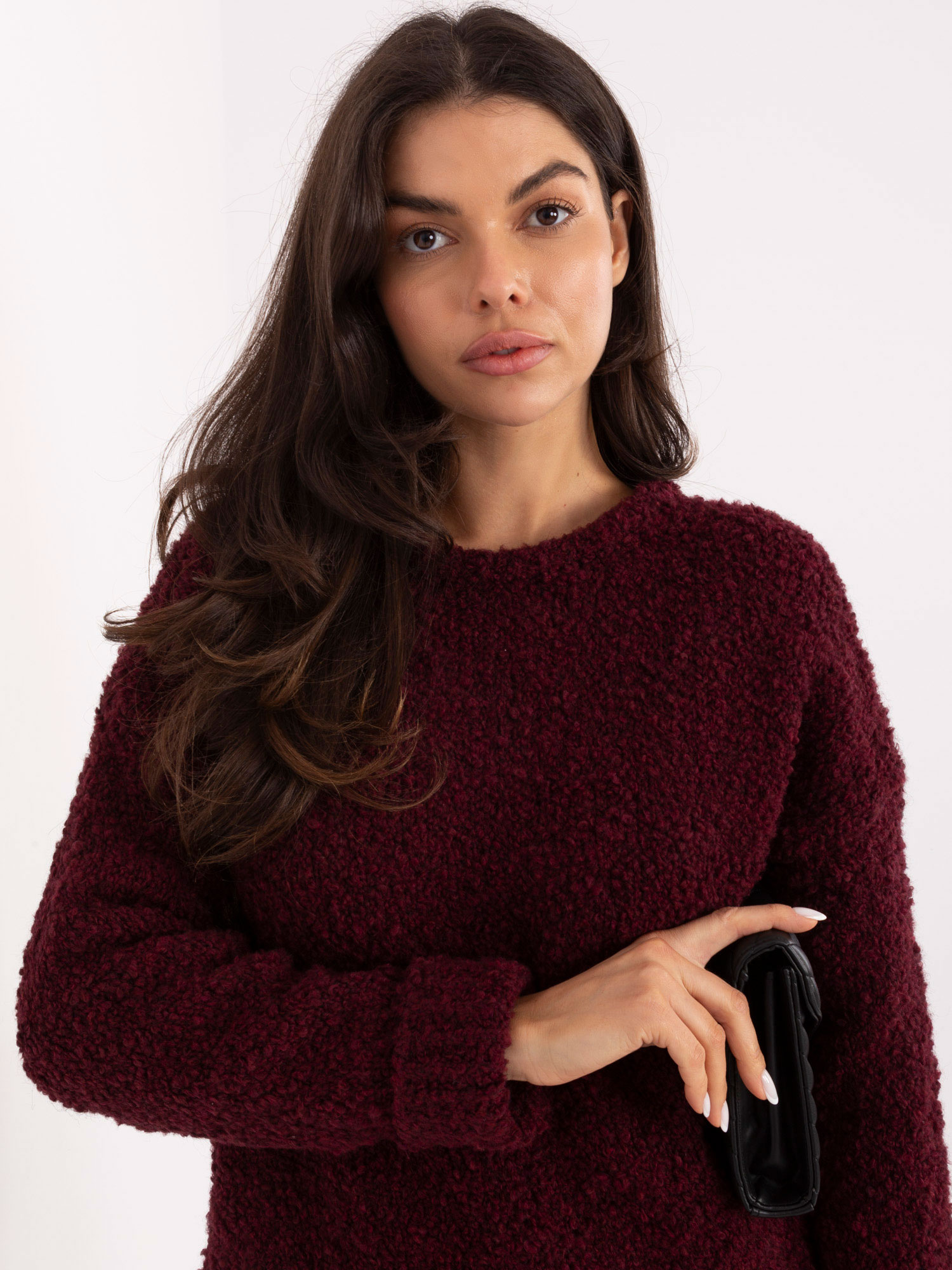 Sweter bordowy