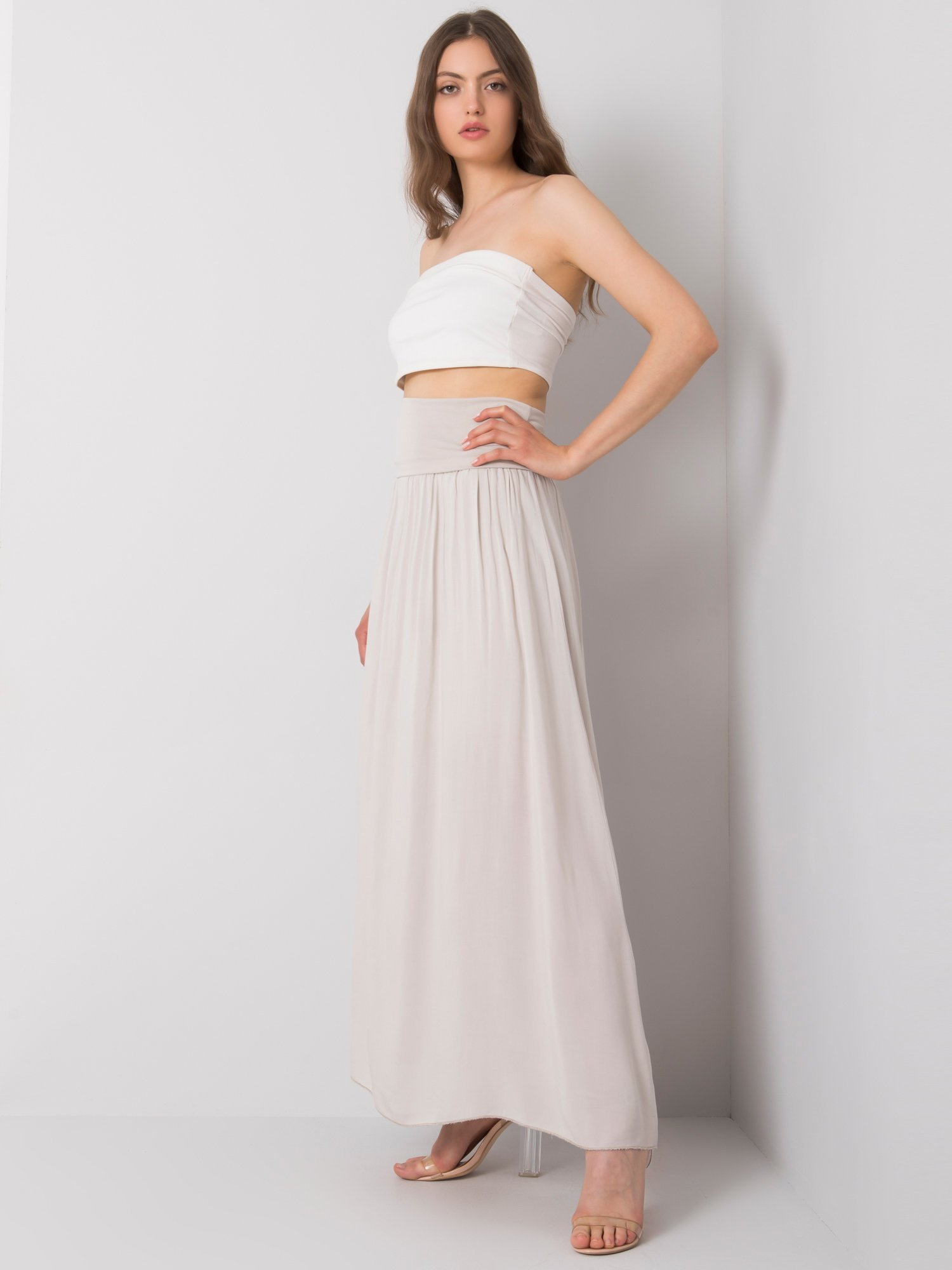 Beige maxi skirt Clarence OCH BELLA