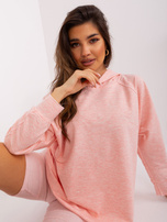 Hurtownia Jasnoróżowy melanżowy komplet damski