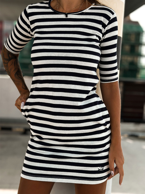 Hurt Biało-czarna sukienka mini na co dzień MAYFLIES