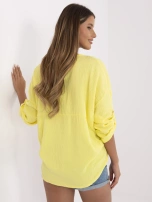 Żółta zwiewna koszula damska z muślinu 