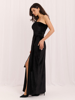 Black maxi evening dress.