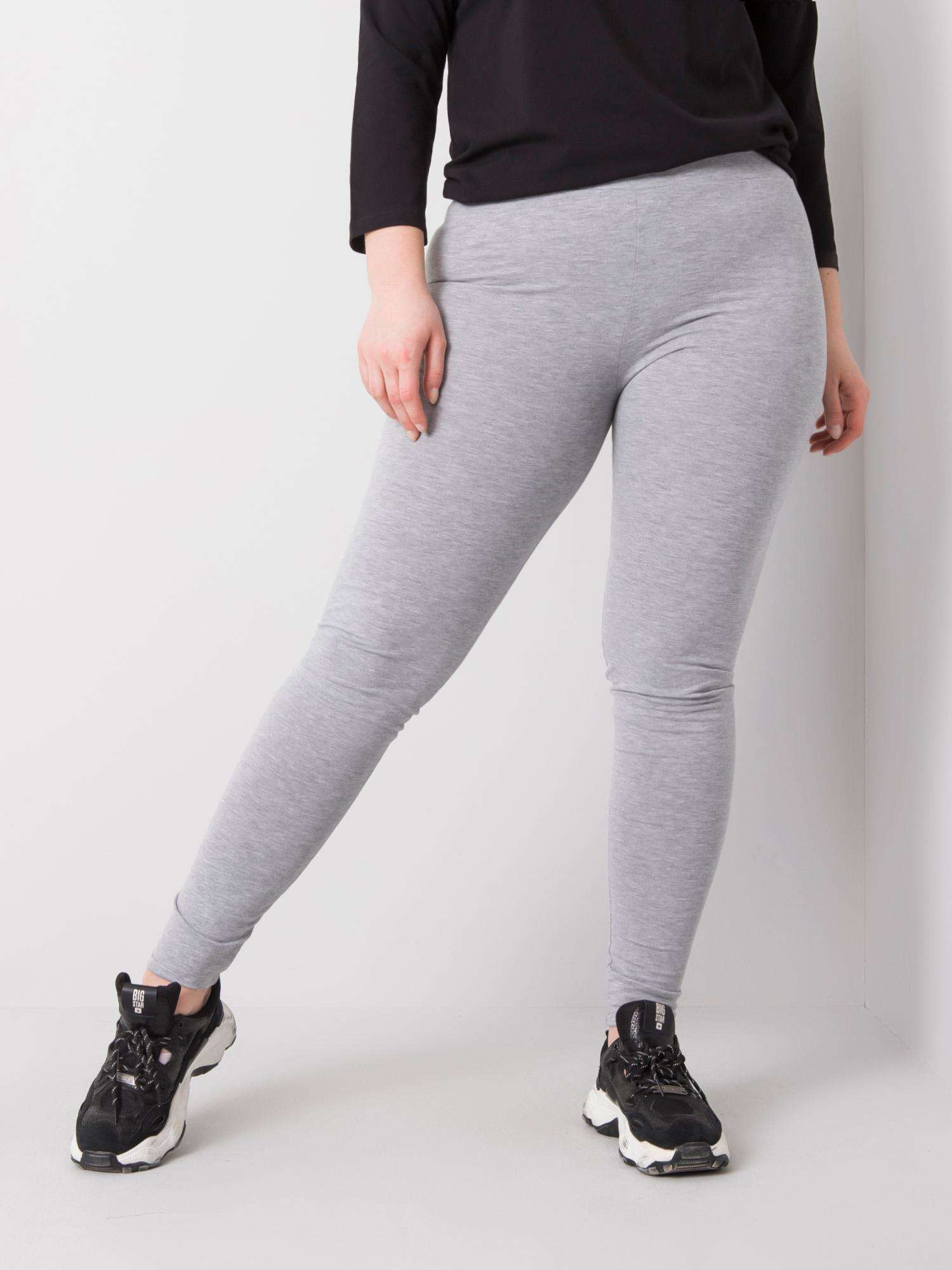 Sive melange legice iz bombaža plus size Phoebe.