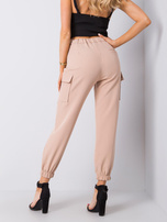 Beżowe spodnie Ester OCH BELLA