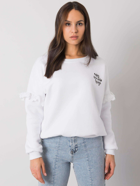 Biała bluza damska bez kaptura Alvah RUE PARIS