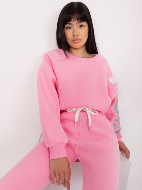 Hurtownia Różowe ocieplane spodnie dresowe