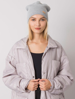 Szara czapka typu beanie RUE PARIS