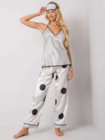 Biały damski komplet do spania