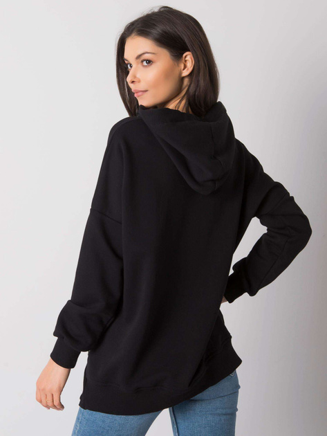 Czarna bluza basic z kapturem Cleveland