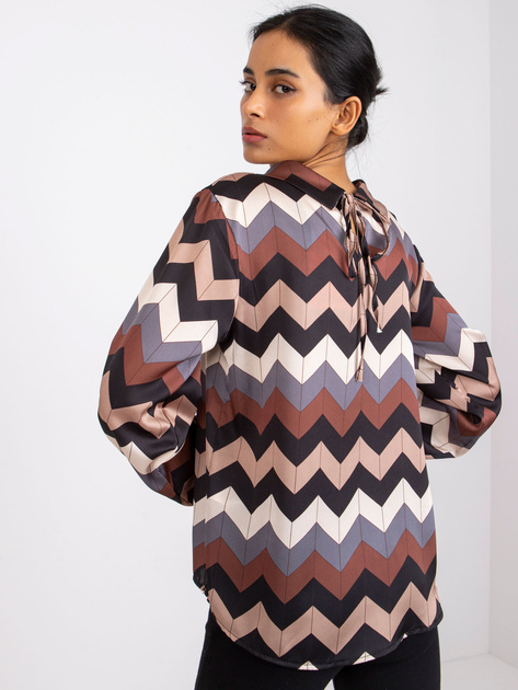 Czarna wzorzysta bluzka Silesia