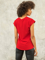 FOR FITNESS Czerwony t-shirt Keira