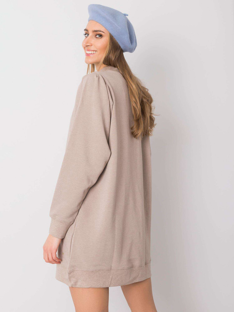 Beżowa sukienka Augusta NIE ZNASZ MNIE