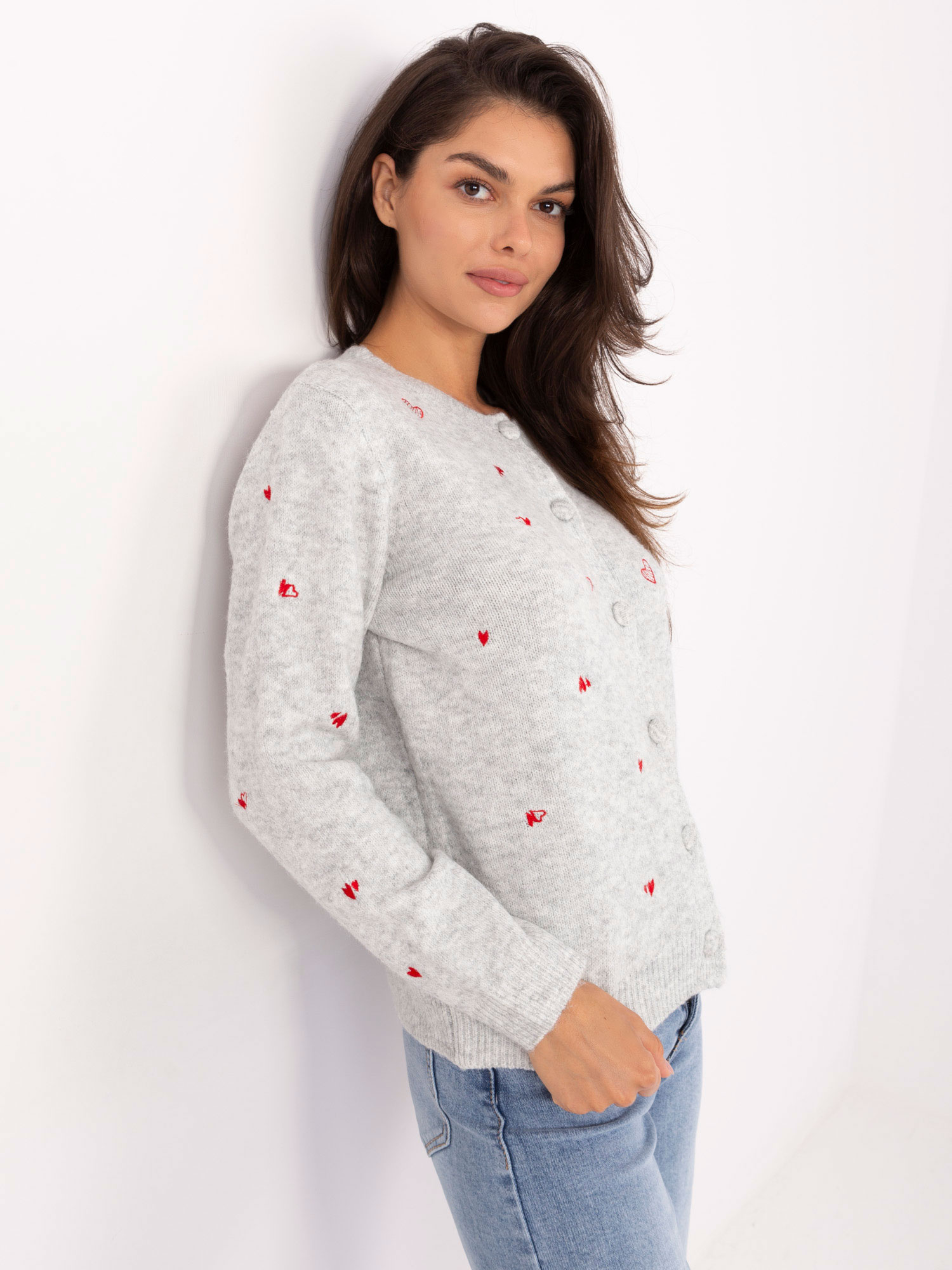 Sweter jasny szary