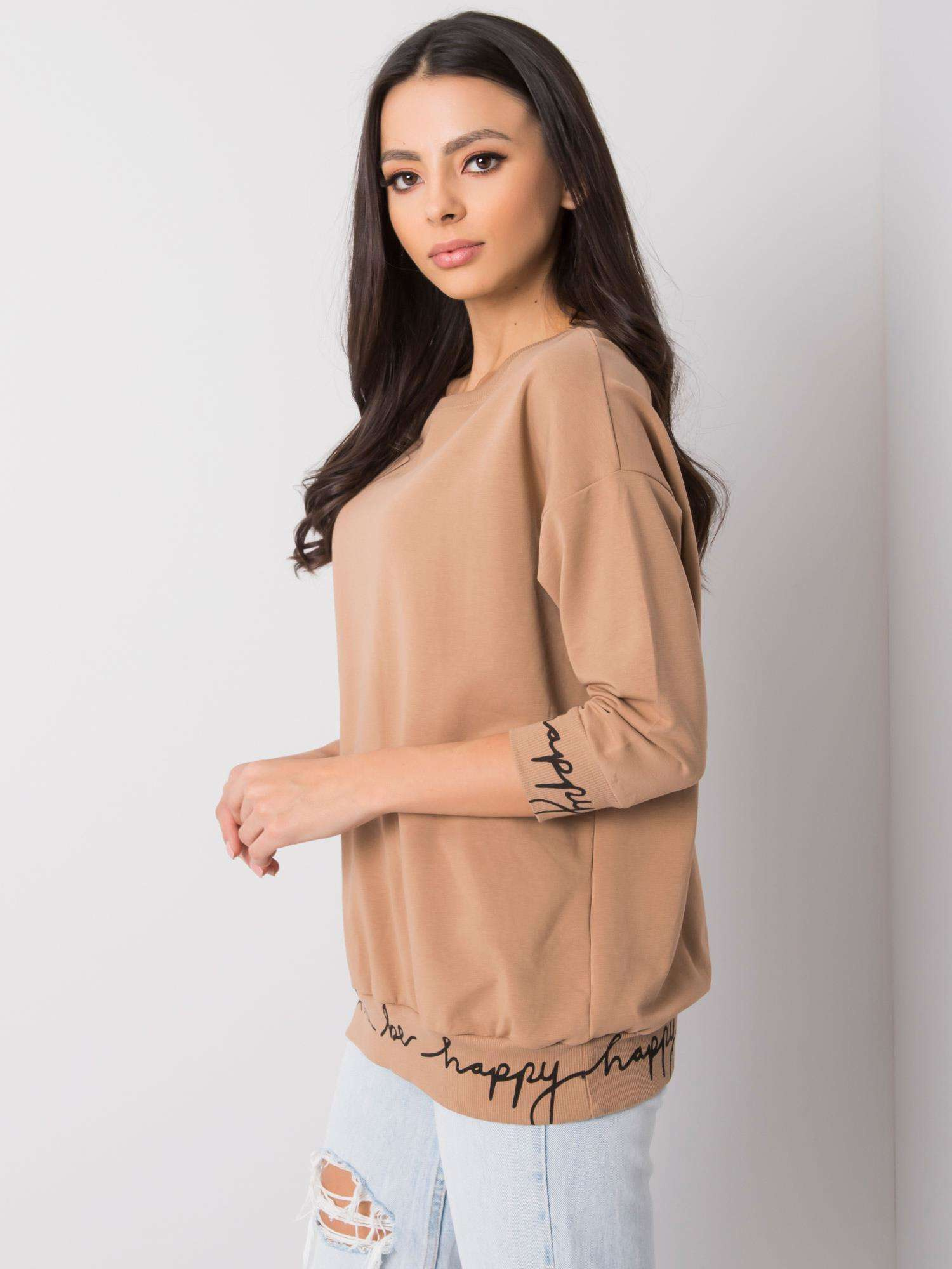Kamel-Farbe Pullover Charliza.