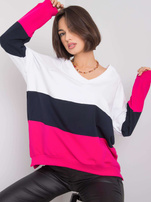 Biało-fuksjowa bluza Lotta RUE PARIS